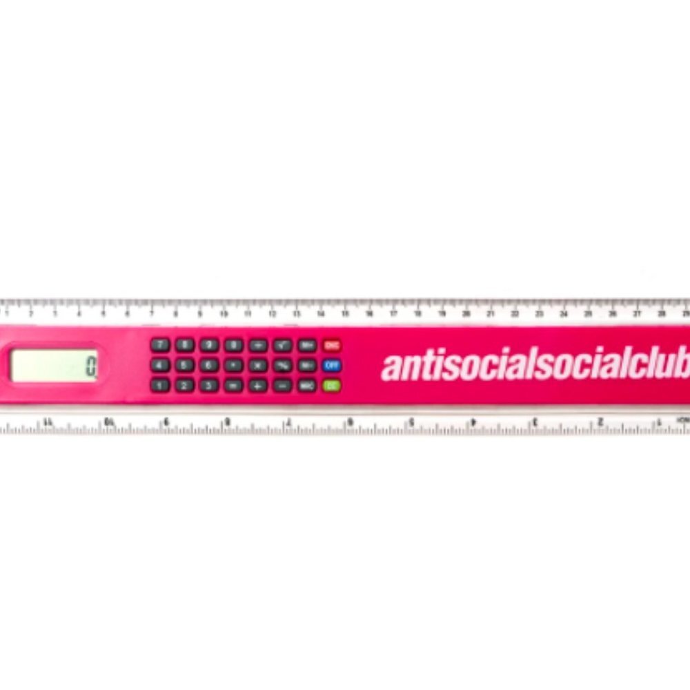 Anti social social club 5507 ruler/ calculator
